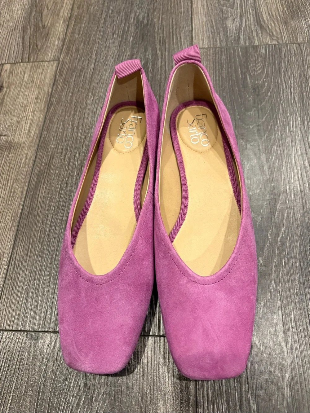 NWOT Pink Suede Women's Ballet Flats